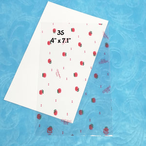 Printed Strawberry Cello Bags